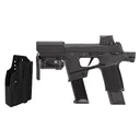 SIG SAUER P365-Flux RXSL 9mm 6in 1x25rd / 3x17rd Black Striker Pistol with Holster and Foxtrot 1x Light (365FLUX-9-BXR3-RXSL-TACKIT) - Sig Sauer