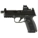 FN AMERICA FN 509M Tactical 9mm 4.5in 15rd/24rd Non-Manual Safety Black Striker-Fired Pistol with Holosun 407C Red Dot Sight (66-101936) - FN
