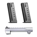 MAGNUM RESEARCH Mark XIX Desert Eagle Conversion Kit w/ .44 Magnum 6in Polished Chrome IMB Barrel w/ Two .44 Magnum 8rd Magazines (BMCP446PCIMB) - Magnum Research