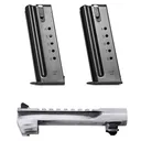 MAGNUM RESEARCH Mark XIX Desert Eagle Conversion Kit w/ .44 Magnum 6in White Matte Distressed Barrel and Two .44 Magnum 8rd Magazines (BMCP446WMD) - Magnum Research