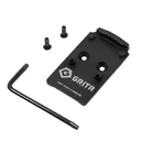GRITR Optic Plate for Mounting RMR Optics to Walther PDP 2.0; Stainless Steel - GRITR