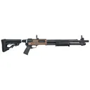 MOSSBERG 590R 12 Gauge 18.5in 6rd MBUS 3 Sights Chisel Folding Stock Black/FDE Shotgun (50233) - Mossberg
