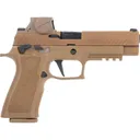 SIG SAUER M17 9mm 4.7in 2x21rd/1x17rd Coyote Striker-Fired Pistol w/ RomeoM17 (WM17-9-PRO-MS-RM17) - Sig Sauer