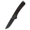 QSP 3.25in Osprey Linerlock G10/CF Red Shredded Handle Folding Pocket Knife (QS139-F2-Osprey) - Qsp