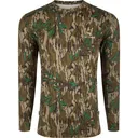 DRAKE Performance Mossy Oak Greenleaf Long Sleeve Crew (OT1505-012) - Drake Waterfowl