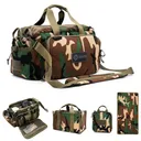 GRITR 4-in-1 Gun Range Bag w/ Tote Bag, Cleaning Mat & Admin Pouch, M81 Camo - GRITR