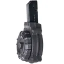 PROMAG 9mm 50rd Drum Black Polymer Magazine For AR-15 Colt / Smg (DRM-A10) - Promag