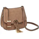 Bulldog Cases Cross Body Purse Holster, Fist Most Small Autos, Camel Brown, Leather BDP-034 - Bulldog Cases
