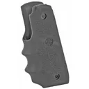 Ruger MK IV 22/45: OverMolded Black Rubber Grip with Finger Grooves - Hogue