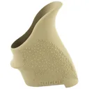 Hogue HandALL Beavertail Grip, Fits S&W M&P Shield/RugerLC9, Rubber, Finger Grooves, Flat Dark Earth 18403 - Hogue