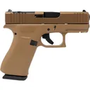 GLOCK 43x MOS 9mm 3.41in 10rd Coyote Semi-Auto pistol (PX435Z201FRMOSK) - Glock