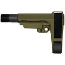 SB TACTICAL SBA3 5-Position OD Green Adjustable Stabilizing Brace (SBA3X-04-SB) - SB Tactical