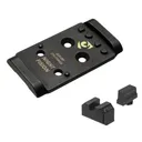 NIGHT FISION Optic Plate + Blacked Out Sight Combo: EPS to Glock Full Size MOS (GLK-OPBS-EPS-MOS-ZXZX) - Night Fision