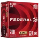 FEDERAL Champion Training 45 Auto 230 Grain 890 fps Full Metal Jacket Ammo, 200 rd Box (WM52332) - Federal