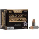 SPEER Gold Dot 9mm 135Gr HP 1120 fps 20rd Box Carry Gun Ammo (24260) - Speer