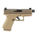 GLOCK 43X Hush Puppy 9mm 3.92in 10rd Flat Dark Earth Semi-Automatic Pistol (UX4350204FRN) - Glock
