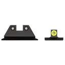NIGHT FISION Yellow Front Ring/Black Rear Rings Night Sight Set for S&W M&P Shield/Shield Plus (SAW-202-003-YGZG) - Night Fision
