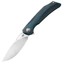 BESTECH KNIVES Falko 3.75in Linerlock Blue G10/Carbon Fiber Handle Folding Knife (BTKL01B) - Bestech Knives