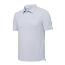 BERETTA Men's Champion's Edge Ice Grey Polo (MT461T258409SU) - Beretta