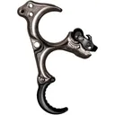T.R.U. BALL ARCHERY Honey Badger Claw Flex Quick Silver Brass Medium Release Aid (THBF-QS-M) - T.R.U. Ball Archery