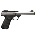 BROWNING Buck Mark Plus Camper Stainless UFX Suppressor Ready .22LR 5.9in 10rd Semi-Auto Pistol (051618490) - Browning