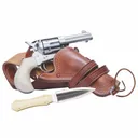 CIMARRON Thunderer Doc Holliday .45 LC 3.5in 6rd Single-Action Revolver w/ Holster and Dagger (CA4506DOCSET) - Cimarron