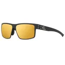 GATORZ EYEWEAR Rig Black Frame w/ Silver Logo and Rose Optimized Polarized/Gold Mirror Lens Sunglasses (GZ-14-050) - Gatorz Eyewear
