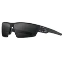 GATORZ EYEWEAR Warhawk Black Frame w/ Silver Logo and Smoke Lens Sunglasses (GZ-15-031) - Gatorz Eyewear