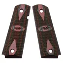 KIMBER 1911 Full Size Ruby Charcoal Laminate Ambi Grips (1100211A) - Kimber