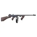 THOMPSON T5P 1927A-1C Lightweight 45 Cal 16.5in Walnut Grain Polymer Furniture Rifle  w/ 100rd Drum And 20rd Stick Magazine (T5P100D) - Thompson