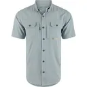 DRAKE Wingshooter Trey Quarry Cross Hatch Short Sleeve Shirt (DS2625-QRU) - Drake