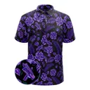 RETRO RIFLE Men's Shotgun Safari V2 Purple Button Down Shirt (35704471) - Retro Rifle