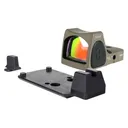 TRIJICON Dual Defense RMR Type 2 FDE 1x Reflex Red Dot Sight w/ M17/18 Mount and Integrated No Tritium Ooptic Height Sights (RM06-C-700815) - Trijicon