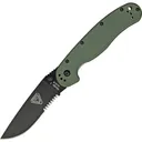 ONTARIO KNIFE COMPANY RAT I Linerlock OD Green Folding Knife (ON8847OD) - Ontario Knife Company