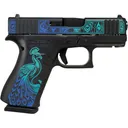 GLOCK 43X RMR Cut C4 9mm 3.4in 10rd Peacock Pistol (UX4350204FRNPEA) - Glock