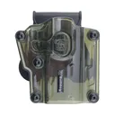 BULLDOG CASES Max Multi-Fit Polymer Transparent Green Holster with Paddle (MX-004) - Bulldog Cases