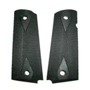 KIMBER 1911 Compact Double Diamond Black Rubber Grips (1000057A) - Kimber