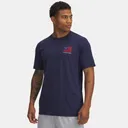 UNDER ARMOUR Freedom Left Chest Men's Midnight Navy/Steel SS Shirt (6001862-410) - Under Armour