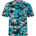 DRAKE Men's Lakeshore Performance Old School Neon Blue SS Crew (DS0121-ONB) - Drake