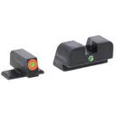 AMERIGLO i-Dot SIG Sauer Sight Set (Fits most SIG using #8 front #8 rear) GreenTritium Orange Outline FRONT, Green Single Dot REAR (SG-201) - Ameriglo