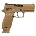 SIG SAUER M18 9mm 3.9in 10rd Coyote Tan Semi-Auto Pistol, MA Compliant (M18-9-CSS-MS-MA) - Sig Sauer