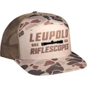 LEUPOLD Men's Riflescopes Light Tan/Harvest Duck Camo 7 Panel Trucker (187747) - Leupold