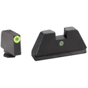 AMERIGLO i-Dot Glock XL Tall Sight Set (Fits all Glock models) Green Tritium LumiGreen Outline .315 Front, Single Green Tritium Dot .394 Rear (GL-391) - Ameriglo