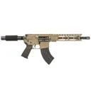 DIAMONDBACK DB15 7.62x39mm 10in 28rd Flat Dark Earth Semi-Automatic Pistol (DB1915O061) - Diamondback