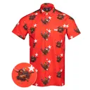RETRO RIFLE Men's Murican Muscle Red Button Down Shirt (22631801) - Retro Rifle