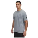 UNDER ARMOUR Men's Freedom Skull Steel Light Heather/Black SS Shirt (1389926-035) - Under Armour