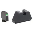 AMERIGLO Glock 2XL Tall Sight Set (Fits all Glock models) Green Tritium LumiGreen Outline .350 FRONT, Flat Black .429 REAR (GL-681) - Ameriglo
