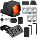 VORTEX Defender-ST Enclosed Solar 3 MOA Micro Red Dot Sight w/ Pro 45 Degree Offset Accessory Picatinny Mount (DFST-MRD3-E+45RDM-2) - Vortex