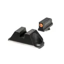 NIGHT FISION Optics Height Orange Front/Blank Rear Night Sights for Glock 19/45/47/48 w/ COA Optic (GLK-001-230-362-OGZX) - Night Fision