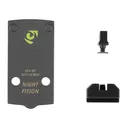 NIGHT FISION 507K to Glock 43x MOS Optic Plate and Blacked Out Sights Combo (GLK-OPBS-507K-43X-ZXZX) - Night Fision